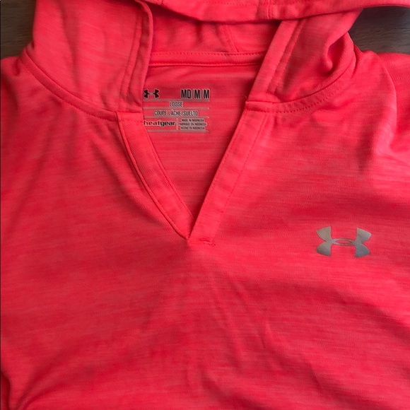 Pink under armour long sleeve athletic hoodie - Picture 2 of 4